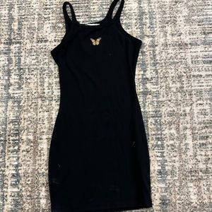 Black Butterfly Mini Dress